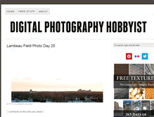 Tablet Screenshot of digitalphotographyhobbyist.com